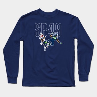 SB 49 - Intercepted at the Goal Line! Long Sleeve T-Shirt